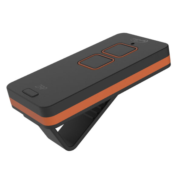 TRANSMISSOR ZAP 2 BOTONES (NEGRO / NARANJA)