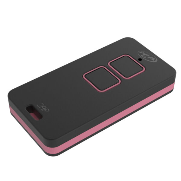 TRANSMISSOR ZAP 2 BOTONES (NEGRO / ROSA)